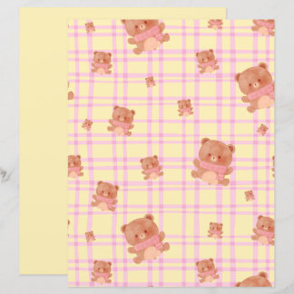 Papier Joli imprimé de nounours