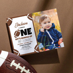 Papier Joli Modern Football Budget Photo 1er anniversaire