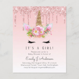 Papier Jolie en rose C'est une fille - Baby shower Unicor