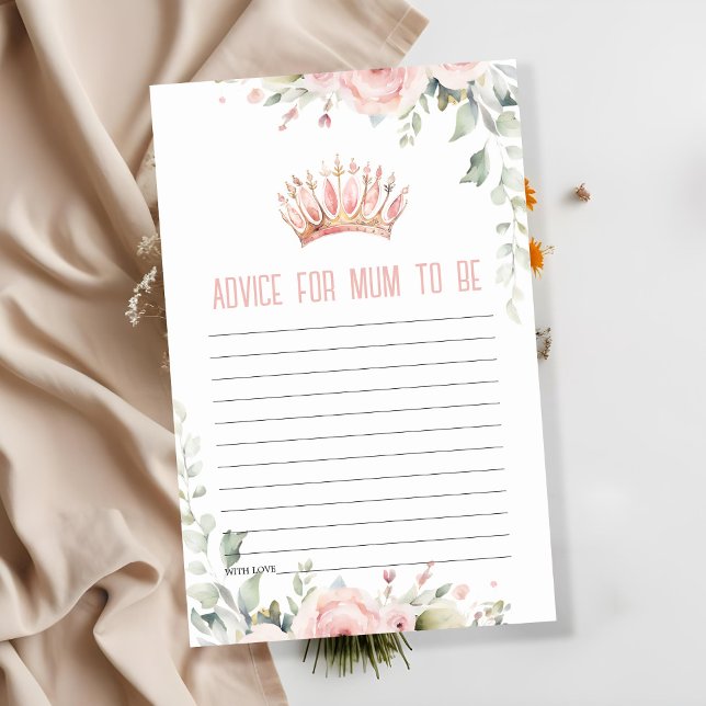 Papier Jolie Rose Princesse Tiara Conseil Floral Pour Mam (Créateur téléchargé)