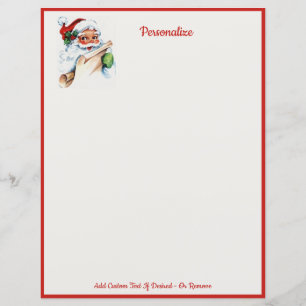 Papier Jolly Santa Claus Liste Noël