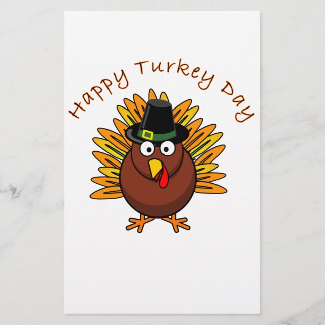 Papier Jour de la Turquie Thanksgiving Holiday Turquie Lo (Devant)
