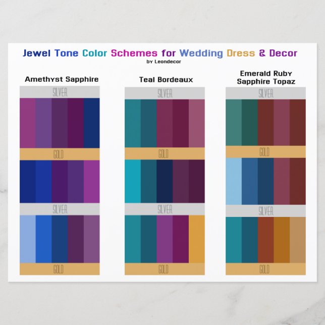 Papier Joyau Tone Mariage Jeux de couleurs Palettes (Devant)