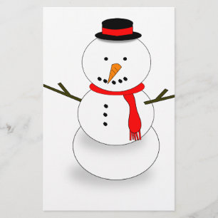 Papier Joyeux bonhomme de neige de Noël