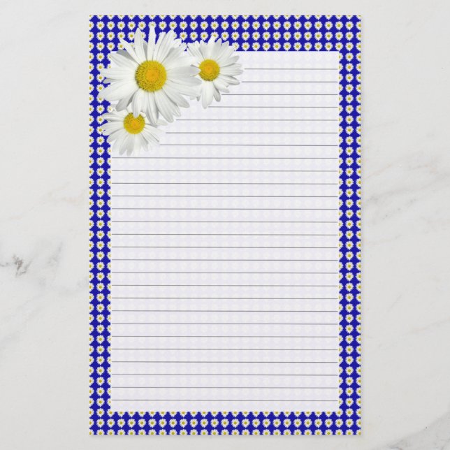 Papier Joyeux Daisy Linked Personnelle Stationnaire (Dos)
