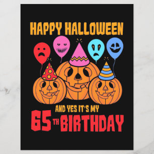Papier Joyeux Halloween 65e anniversaire