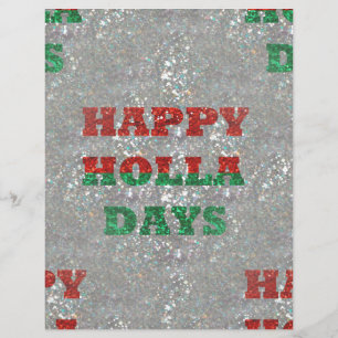 Papier joyeux Noël holla jours
