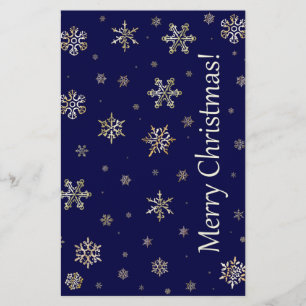 Papier Joyeux Noël Nuit neigeuse