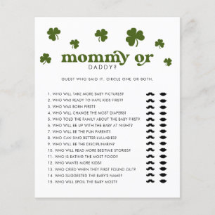 Papier Joyeux St. Patrick's Day maman ou papa