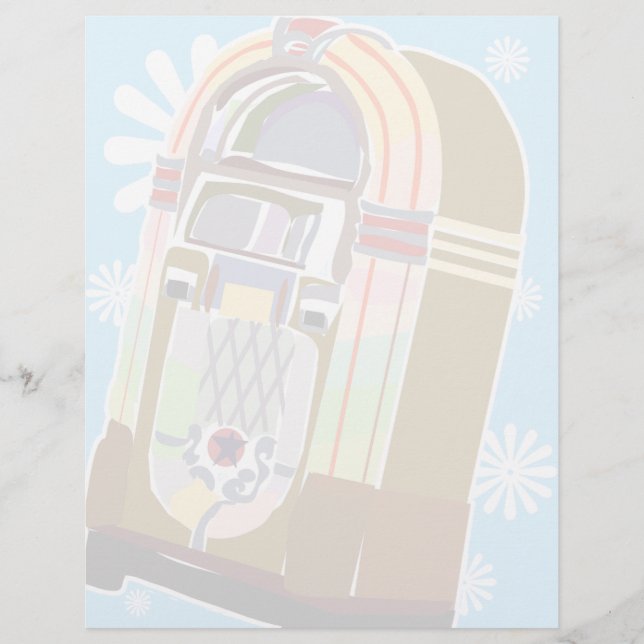 Papier Jukebox Fané (Devant)