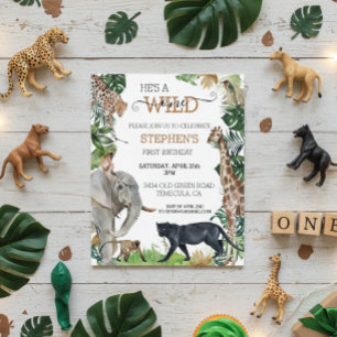Papier Jungle Safari Wild One Anniversaire Black Panther
