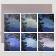 Junk Journal Féerie Ciel Lune Arbres Imaginaire 13