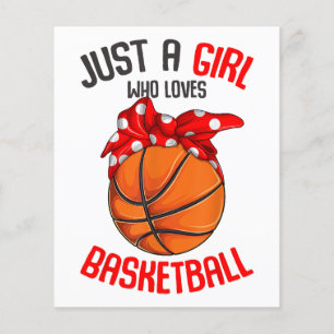 Papier Juste une fille qui aime Basketball Girl