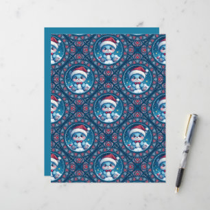 Papier Kawaii Ours Festif Mandala Diamond Tile Scrapbook
