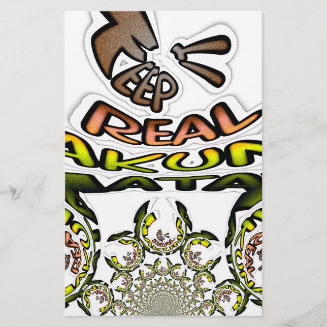Papier "Keep it Real" Kaleidoscope Art Print/Graphisme (Devant)