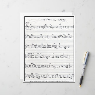 Papier Keep Promise Song Signed Sheet Music paper sheet