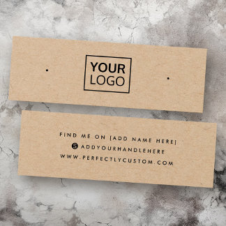 Papier Kraft ajouter le logo carte d'affichage d'o