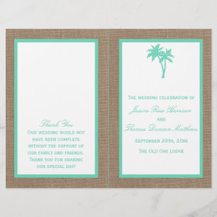 Papier La collection Tropical Palm Tree Beach Wedding