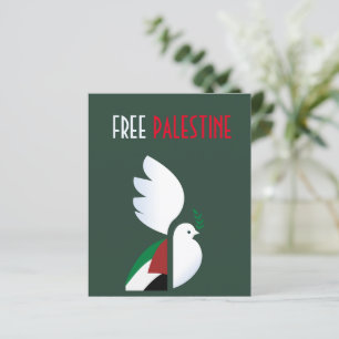 Papier La colombe de la paix avec le drapeau palestinien 