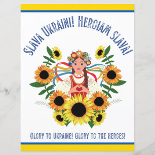 Papier La gloire de la fille ukrainienne à l'Ukraine livr