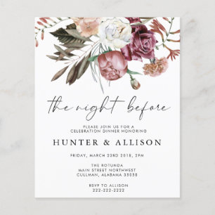 Papier La nuit précédente   Invitation