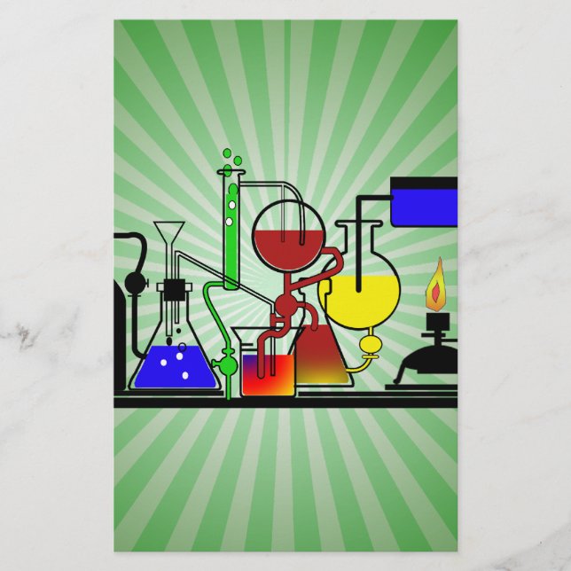 PAPIER LAB WARE - LABORATOIRE GLASSWARE MAD SCIENTIFIQUE (Devant)