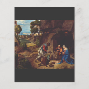 Papier L'Adoration des bergers par Giorgione