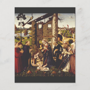 Papier L'Adoration par Biagio d'Antonio Art Médiéval