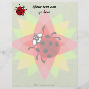 Papier Ladybug à sept points