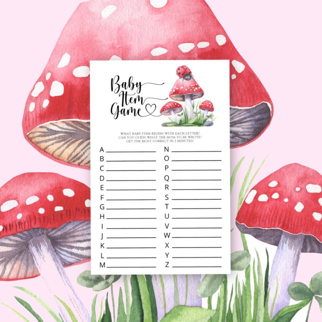 Papier Ladybug - Baby Item Game. Jeu baby shower (Créateur téléchargé)