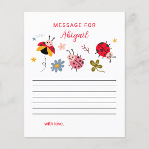 Papier Ladybug Girl Birthday Heure Capsule Message