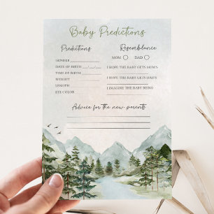 Papier Laisser l'aventure commencer Baby Predictions jeu