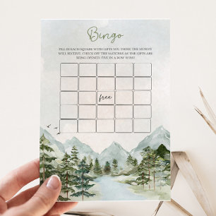 Papier Laisser l'aventure commencer Baby shower Bingo Jeu