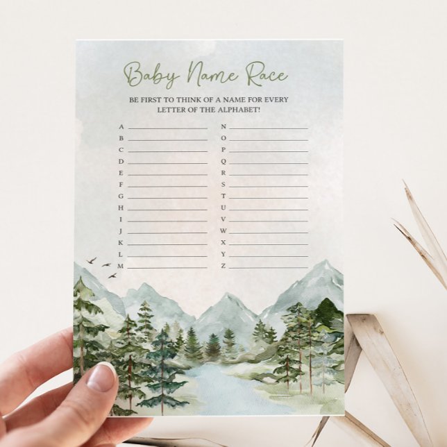 Papier Laisser l'aventure commencer Baby shower Nom de co (Let the Adventure Begin Baby Shower Game)