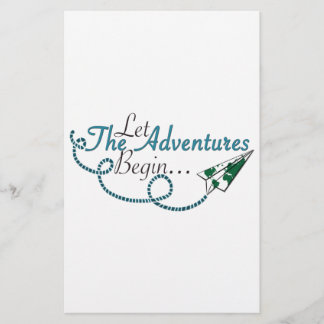 Papier Laisser les aventures commencer