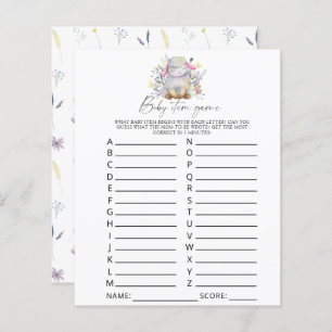 Papier Lamb - Jeu d'article pour bébé. Jeu baby shower