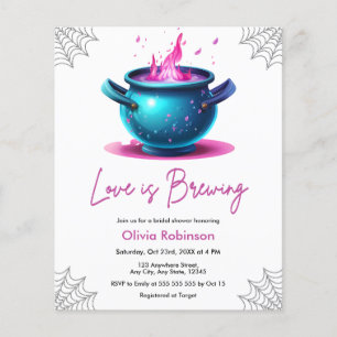 Papier L'amour brasse l'Halloween Nuptiale Douche Invitat