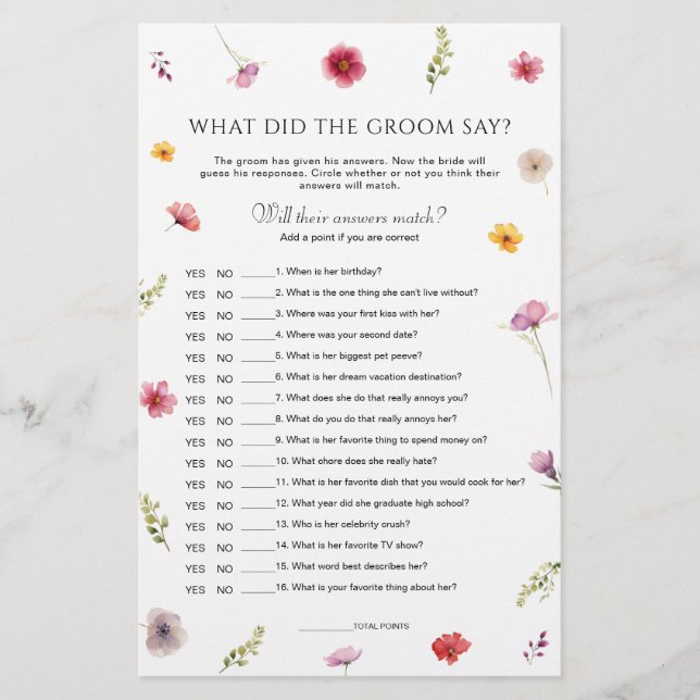 Papier L'amour dans la Fête des mariées en fleur Qu'a-t-i (Devant)
