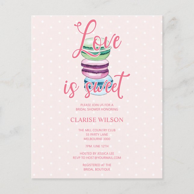 Papier L'amour du budget est un Invitation de Fête des ma (Devant)