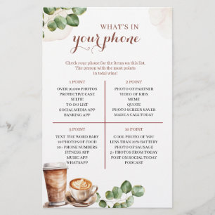 Papier L'amour du café brasse ce qui est dans votre jeu d