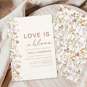 Papier L'amour est dans la Fête des mariées Fleur sauvage