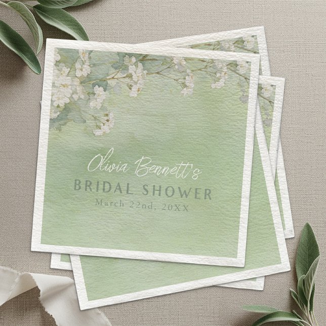 Papier L'amour est en fleurs, serviette pour la douche de (Bridal Shower Napkins)