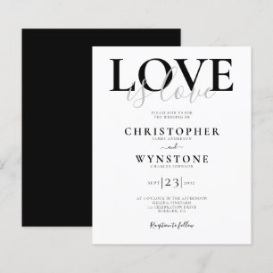 Papier L'amour est l'amour Faire-part de mariage gay
