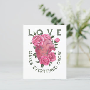 Papier L'amour fait grandir tout – Art floral romantique