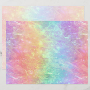 Papier lanceur de sorts - ombre de prisme arc-en-ciel vif