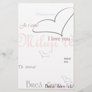 Papier Langue d'amour