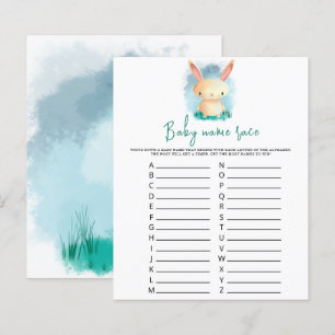 Papier Lapin - Jeu de course de noms de bébé