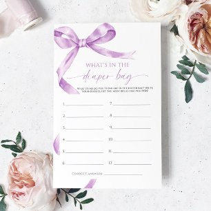 Papier Lavender Bow Qu'Est-Ce Que Dans Le Jeu De Douche À