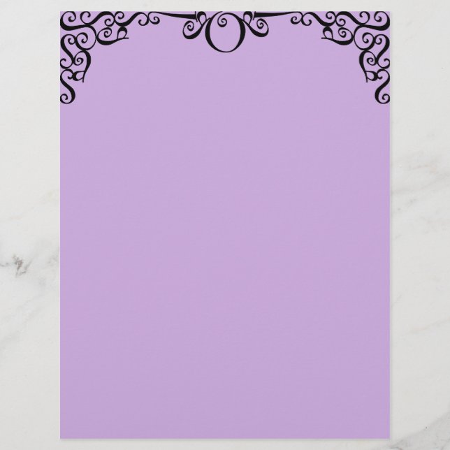 Papier Lavender Filigree (Devant)