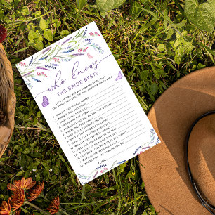 Papier Lavender qui connaît mariée le meilleur jeu de dou